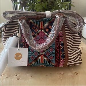 Aztec Embroidered Handbag